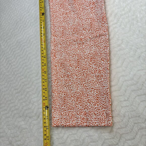Renuar Women's Size 12 Orange & White Patterned Pants - Picture 10 of 10
